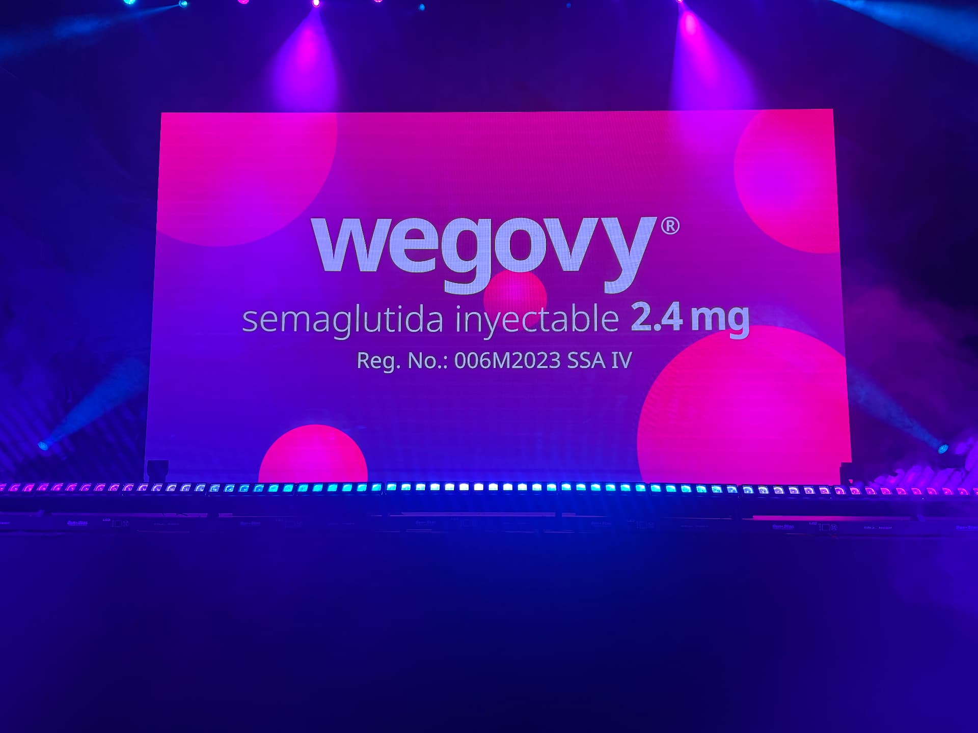 Wegovy — pantalla principal con el logotipo de la marca