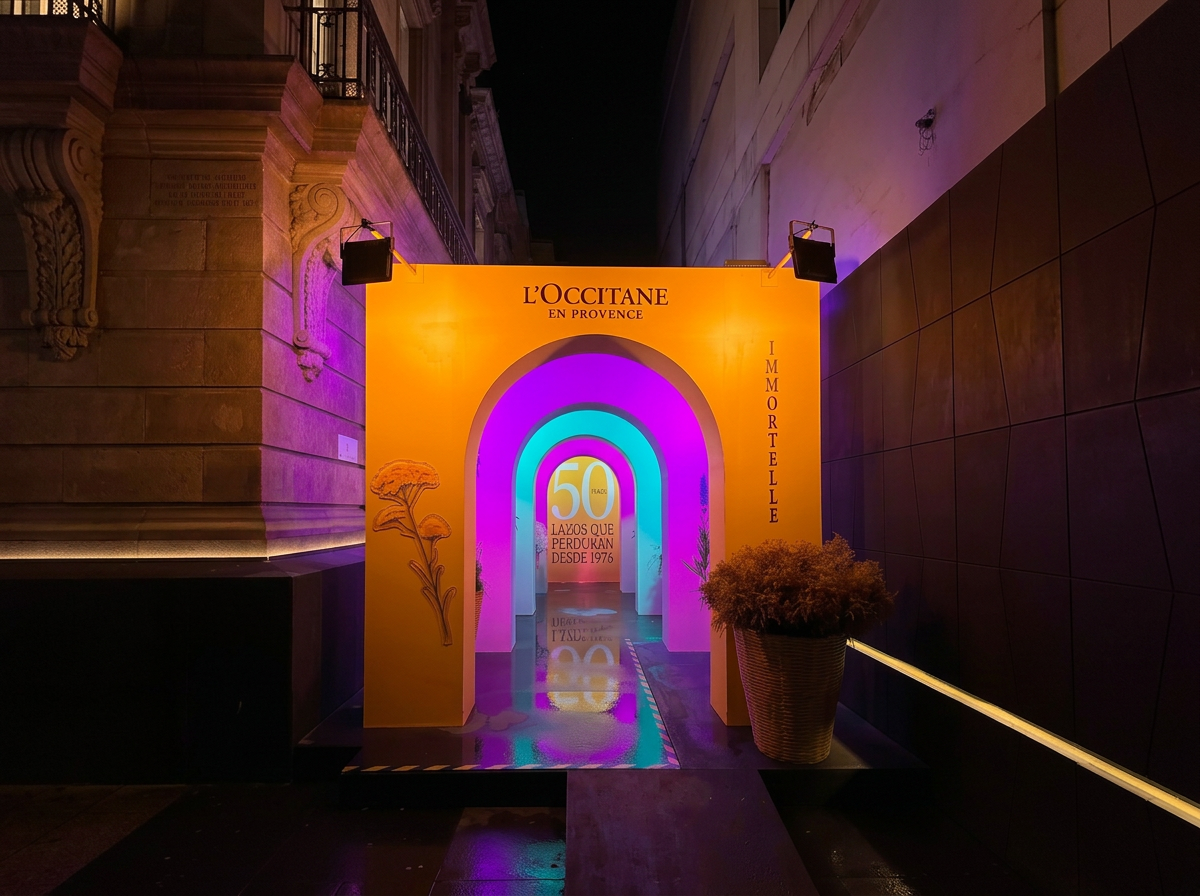 L'Occitane x Sofitel — túnel Immortelle